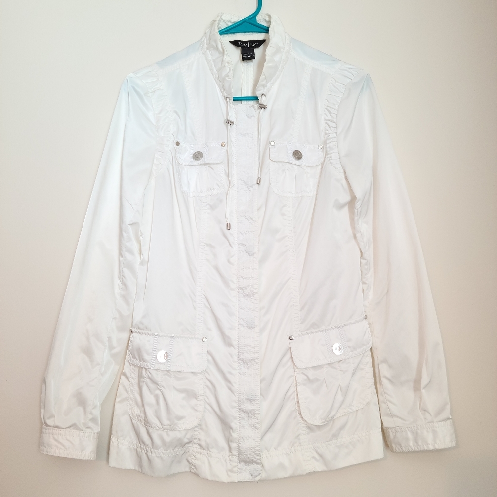 White House Black Market White Jacket Sz 6